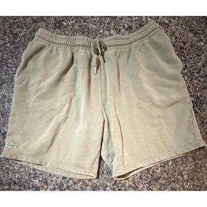 Lacoste Mens Regular Fit Fleece Sweat Shorts Olive Green XL GH9627L